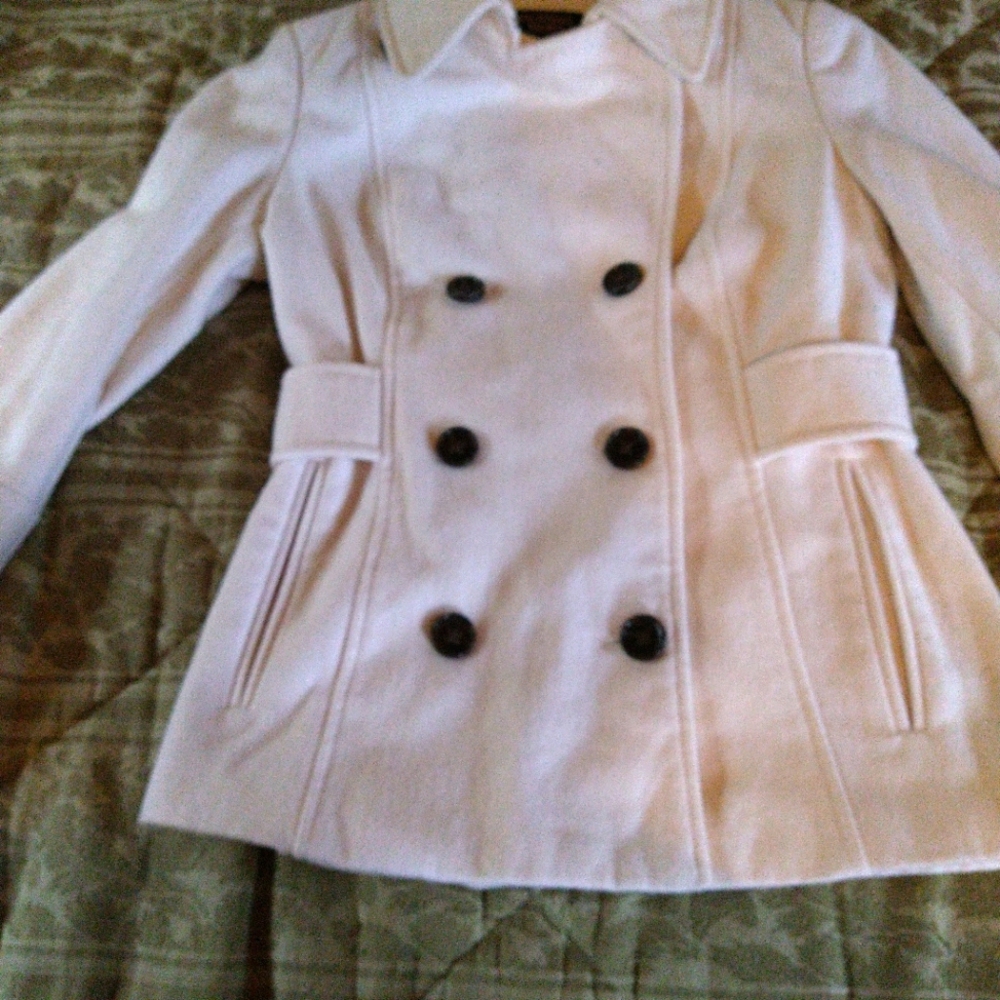 White super cute peacoat